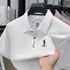 2026 Nuevo Estilo de Verano Camisa Polo para Hombre de Manga Corta para Hombres de Mediana Edad Casual de Negocios Color Sólido Bordada Cuello Camisero Camiseta de Manga Corta para Hombre