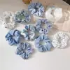 Scrunchie Fofo Estilo JK Acadêmico Coreano, Elástico de Cabelo para Meninas, Acessório de Cabelo