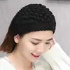 Banda para el cabello de lana tejida a mano para otoño e invierno, gorro de lana con protección para los oídos, banda para el cabello de ala ancha, accesorios para el cabello, tocado para mujer