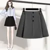 Falda de Verano 2026 Nueva de Cintura Alta Adelgazante Línea A, Falda Holgada de Moda y Versátil, Falda de Paraguas Casual Estilo Coreano Tallas Grandes