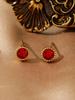 Aretes de Perlas de Imitación Moda Simple Aretes de Perlas Joyería Acero Inoxidable Versátil Zircón Retro Mini Aretes Redondos para Mujeres