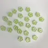 Decoraciones para Uñas DIY Flor Pequeña con Polvo Dorado de 8 mm, Decoraciones de Uñas Florales Coloridas Tridimensionales, Pendientes, Funda de Teléfono, Accesorios de Uñas Portátiles