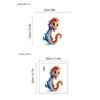 Adesivos de cavalo-marinho de desenho animado para vaso sanitário decorativos de banheiro vaso sanitário autoadesivo pintura transfronteiriça AliExpress em nome do cabelo