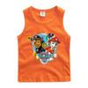 Chaleco infantil del equipo Wangwang, ropa de verano para niños, camiseta sin mangas 2022, ropa de algodón para bebés, ropa exterior, camisa de fondo