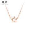 Collar de estrella de cinco puntas de plata Hee goo D0141 S925 temperamento femenino personalidad moda diamante estrella cadena clavícula