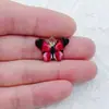 Ventas Calientes Transfronterizas Colgante de Aleación con Goteo de Aceite Estampado Colorido de Dibujos Animados de Mariposa Colgante DIY Pulsera Collar Accesorios de Joyería