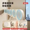 Gancho con ventosa detrás de la puerta, toallero de baño sin perforaciones, estante de almacenamiento, gancho adhesivo para baño, fila de ganchos, ganchos para baño