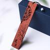Marcador de Página de Sándalo, Estilo Retro, Regalo Creativo y Exquisito, Regalo de Grabado DIY