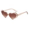Gafas de sol personalizadas en forma de corazón transfronterizas, color caramelo múltiple, moda personalizada, gafas de fiesta al por mayor, gafas de corazón, comercio exterior