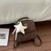 Mochila Cruzada de Moda Coreana con Estampado de Estrellas para Mujer, Nueva Colección Otoño 2026 Elegante Bolso Cruzado de un Solo Hombro de Alto Valor