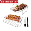 Set de Accesorios para Freidora de Aire Sartén de Silicona Rejilla de Acero Inoxidable para Barbacoa Accesorios para Freidora de Aire Ninja