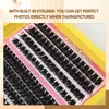 Paquete Mixto de Pestañas Postizas Gruesas Maquillaje Europeo y Americano Pestañas DIY Segmentadas al Mayoreo por Punto Pestañas Individuales en Racimo Gran Capacidad