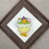 Mini Ramo de Tejido de Lana Hecho a Mano Colgante de Flor de Mano Muñeca de Algodón Crochetada Accesorios DIY Material para Llavero