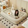 Sofá perezoso enorme para humanos, tatami individual, sofá cama doble plegable grande para balcón, dormitorio o habitación
