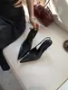 Sandalias Chuyuji de tacón de aguja elegante estilo francés, punta fina, punta cerrada, para mujer, nuevo modelo primavera/verano 2026, sin talón con correa elástica