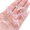 Acrílico Transparente Gradiente Cor AB Borboleta Contas com Contas Artesanal DIY Cordão de Mão Colar Pingente Material Acessórios
