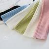 [Em estoque] Roupas infantis estilo coreano suéter com gola alta de renda para meninas suéter de jacquard estilo ocidental macio para bebês