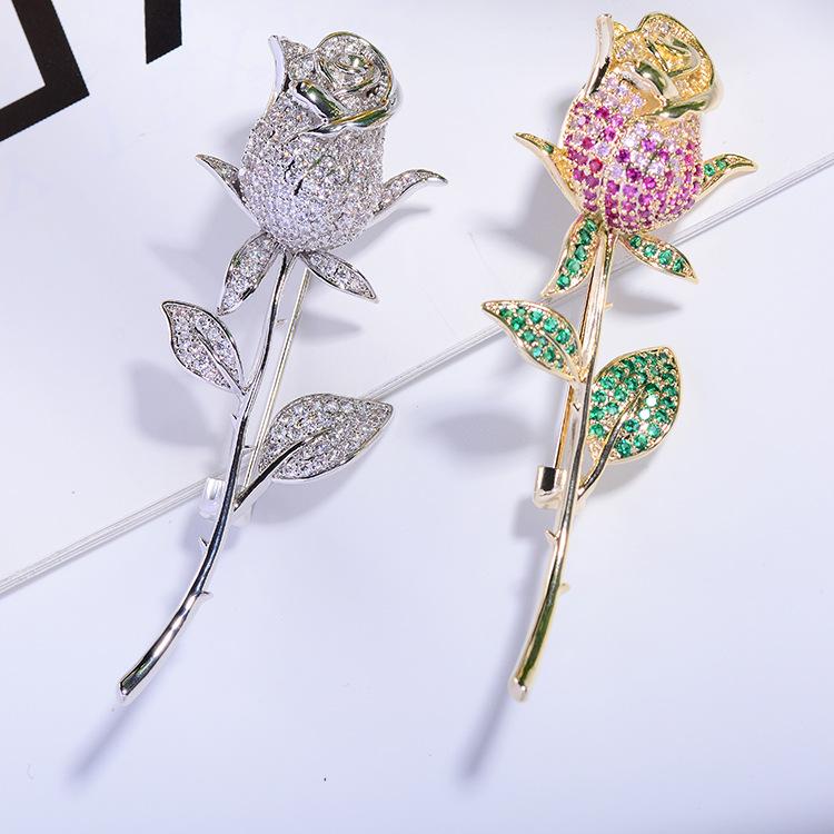 玫瑰花胸针