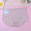Ropa Interior Femenina de Algodón Puro con Encaje, Color Sólido, Bacteriostática de Grafeno, sin Costuras, para Cruce de Fronteras, Talla Grande para Vientre, de Cintura Media