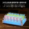 Soporte para Copa de Cóctel Arcoíris Brillante, Estante para Copas de Cóctel de Vidrio Esmerilado, Juego de Copas de Cóctel para Bar