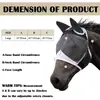 Nueva Cubierta de Cabeza de Caballo con Velcro, Máscara para Caballo, Protección Anti-Mosquitos y Moscas, Protector de Ojos para Caballo, Accesorios Ecuestres