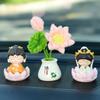 Adornos combinados de Buda Bendito Pequeño para Coche, Decoración de Consola Central, Tathagata Guanyin, Adornos Pequeños de Escritorio, Muñeco de Buda