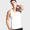 Camiseta Interior Negra de Algodón Puro Elástico para Hombre Estilo Americano para Verano
