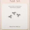 LZ Nueva Manicura de Corte Alto Joyería de Circonita Lazo Cinta Conservación del Color Lujo Ligero Blanco Cristalino Mariposa Diamante para Uñas Joyería