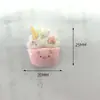Desenho Animado Animal Sorvete Comida Brinquedo Resina Pequenos Acessórios DIY Cola de Creme Copo Ímã de Geladeira Furo Fivela de Sapato Acessórios
