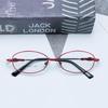 Fabricantes al por mayor de monturas de gafas de titanio con memoria de negocios para mujeres, montura completa, textura coreana con marco de miopía de metal 1001