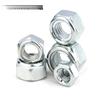 Tuerca de seguridad hexagonal de metal galvanizado/tuerca autoblocante de chapa de hierro, tuerca de seguridad M4M5M6M8M10M12M16