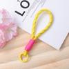 Cor de correspondência de telefone móvel cordão chaveiro simples curto caso de telefone móvel universal cordão criativo carro chaveiro ornamentos