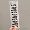 Grampo de Cabelo Bb Preto Fosco Fashion Transparente de Cartão Coreano Acessório de Cabelo Prendedor de Cabelo, Pacote com 10 Grampos de Cabelo Bb para Franja