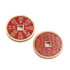 Latón Montaña Cinnabar Fantasma Gasta Dinero en Monedas de Cobre Engrosadas Retro Agujero Cuadrado Fantasma de Montaña Dios del Trueno Bagua Gasta Dinero para Ganar Dinero Colgante