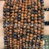 Venda Direta da Fábrica Contas de Arenito Azul Dourado Contas de Arenito Misto de Alta Qualidade Acessórios Semi-Acabados para Joias DIY Contas de Buda Atacado
