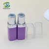 Tubo Reto Quadrado de Plástico Shanyi para Batom High-End Galvanizado 3g Tubo Vazio para Batom Material de Embalagem Cosmética
