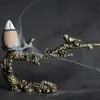 Soporte para bolígrafos de latón macizo puro con ceja feliz, rama de urraca, portalápices, portalápices, portalápices, mini escultura de cobre, adornos literarios y de juego