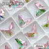 8*10mm Mariposa Alta Calidad Wuzhou Material K9 Arte de Uñas Pedrería Base Puntiaguda Pedrería Irregular Celebridad de Internet Accesorios de Arte de Uñas Venta al por Mayor