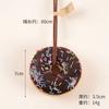 Donut de Aguja de Azúcar Artificial de PU Colgante para Coche Kawaii Juguete de Comida Artificial Colgante Decoración de Coche Regalos Pequeños para Mejores Amigos