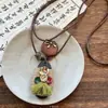 Nuevo Collar de Mariposa de Estilo Étnico Chino para Mujer, Cadena de Suéter Bohemia Retro Zen, Cadena de Cuello de Diseño Nicho