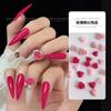 Accesorios de Uñas de Arte de Uñas Populares de Moda Tamaños Mixtos Corazón Plano Rosa Tallado Resina Pedrería Accesorios de Decoración de Uñas