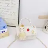 Bolso Nuevo para Niños, Bolso Cruzado Lindo para Niña, Perla Moda Princesa, Moderno Bolso de Conejito de Dibujos Animados para Bebé