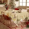 Toalhas de Mesa de Natal Mais Vendidas Transfronteiriças com Elementos de Desenho Animado da Moda para Decoração de Restaurante e Montagem de Ambiente, Atacado
