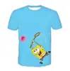 Comercio exterior 2020 nueva ropa para niños verano europea y americana impresión digital 3D camiseta bebé anime moda manga corta moda
