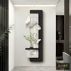 Vaso Decorativo Pintado de Entrada Borboleta Plantio Verde Sala de Estar de Alto Nível Corredor Corredor Pintura Mural Preto e Branco Cinza Hidropônico Pintura Suspensa