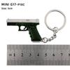 Pingente Mini 1911 Liga GLOCK Modelo P92 G17 Chaveiro Revólver Sand Eagle 5cm