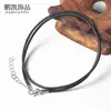 Hebilla de Peso Personalizada de 1.5/2.0 Cuerda de Cera Coreana Collar Cuerda Cuerda para Colgante Negro Hombres y Mujeres Accesorios de Joyería DIY Venta al por Mayor