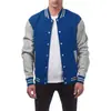 Jaqueta de baseball europeia transfronteiriça tamanho novo Amazon masculina cardigã esportivo casual jaqueta suéter de botão com forro de fleece