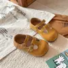 Zapatos de Cuero para Niñas de 3-6 Años, Zapatos de Princesa, Zapatos Individuales Infantiles Estilo Primavera y Otoño, Zapatos Mary Jane Versátiles Estilo Coreano, Zapatos Antideslizantes para Niños Pequeños