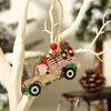 Suministros Navideños Nuevos Transfronterizos Impresión Creativa Colgantes para Coche Personas Mayores Colgantes para Árbol de Navidad Accesorios Decorativos para Regalo